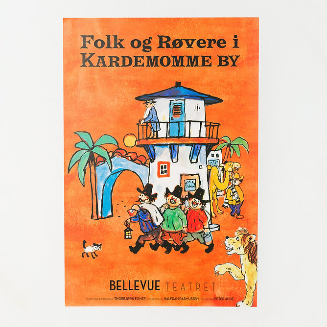 Folk og Røvere i Kardemomme by på Bellevue Teatret. Familieteater.